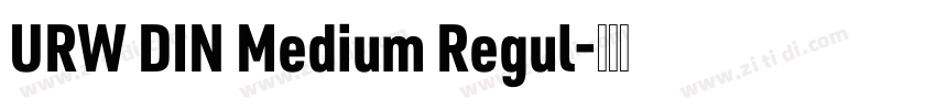 URW DIN Medium Regul字体转换
